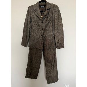 Kasper Brown Pant Suit - Size 6